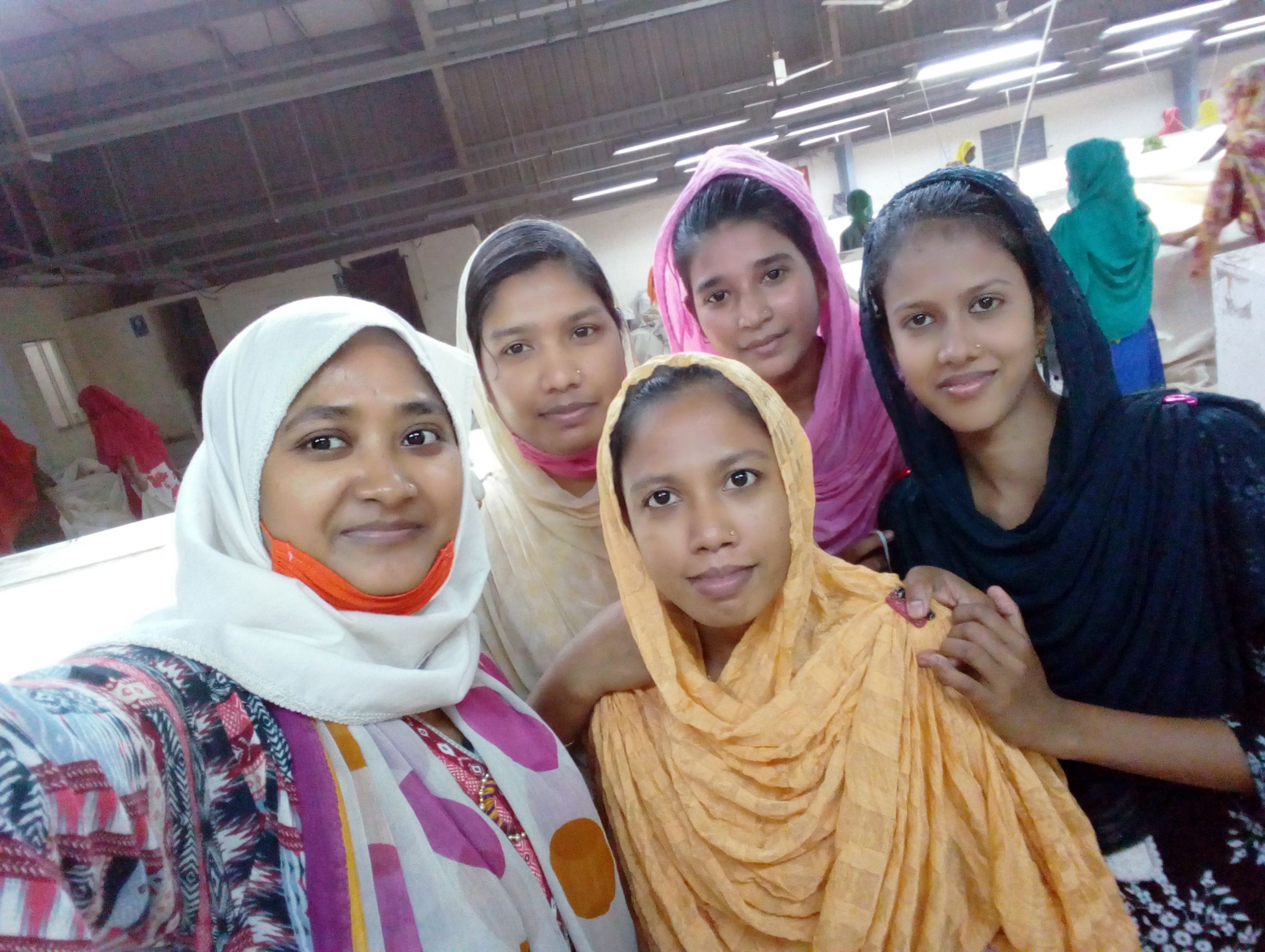 Sazeda poses with other EDGE club members.