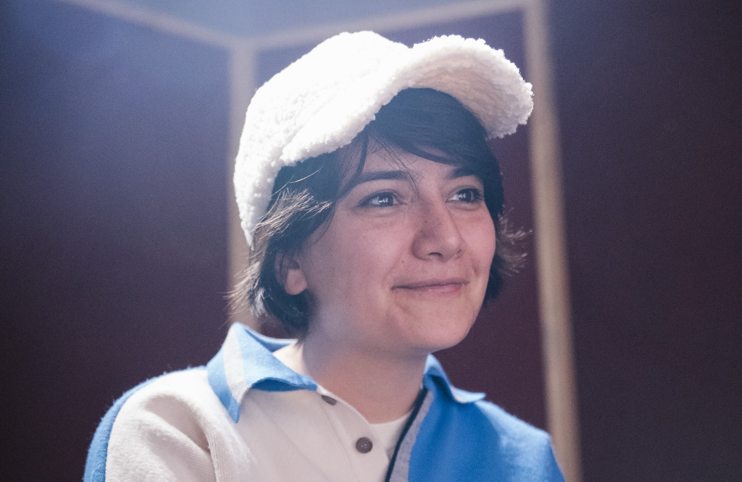 Beril Sarıaltun stares into the distance.