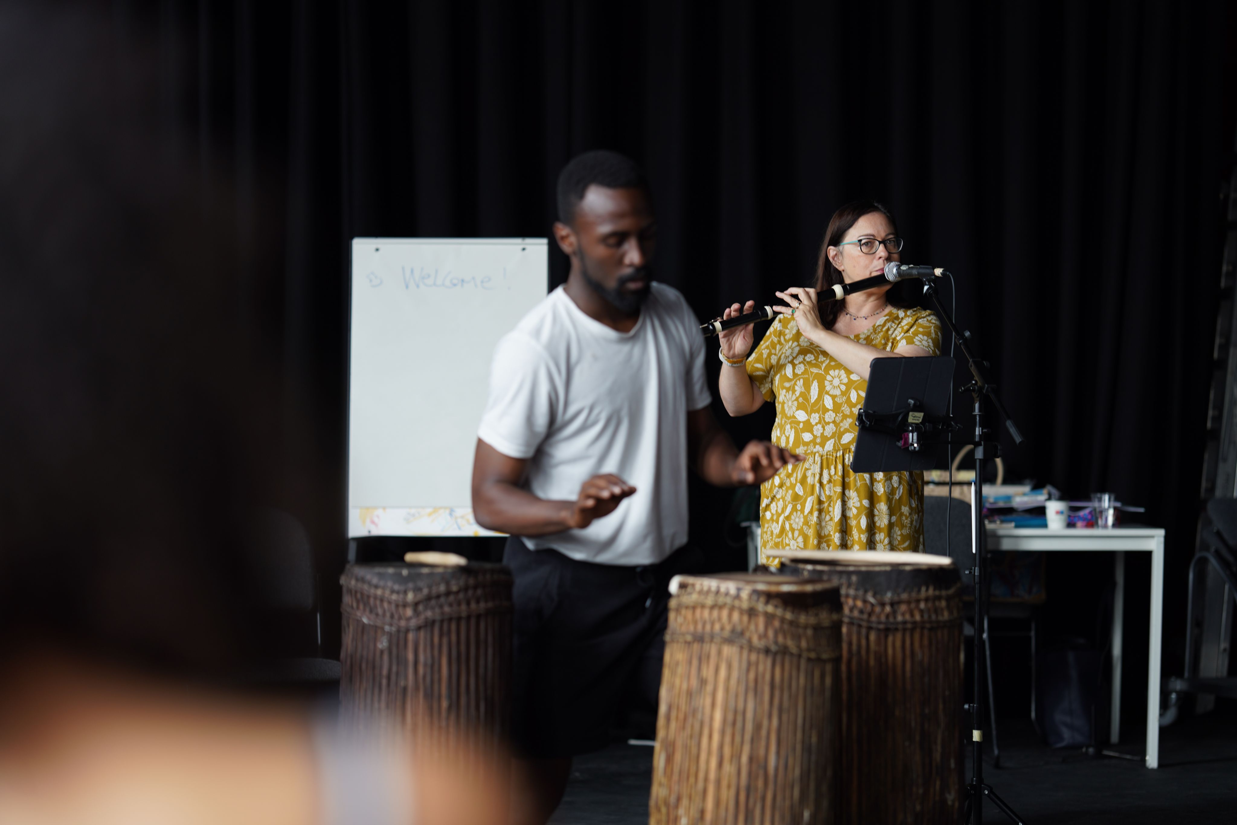 Play House Derry (UK) and Amani People Theatre (KE) performing